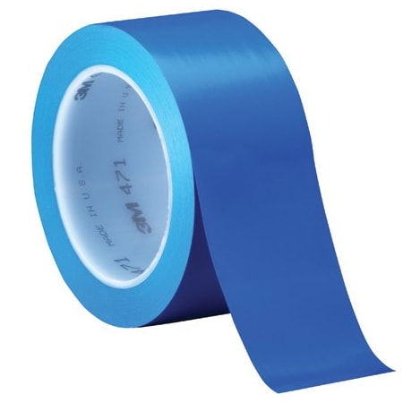 3M 2'' x 36 yds. Blue 3M 471 Vinyl Tape, 24PK BUY00023358